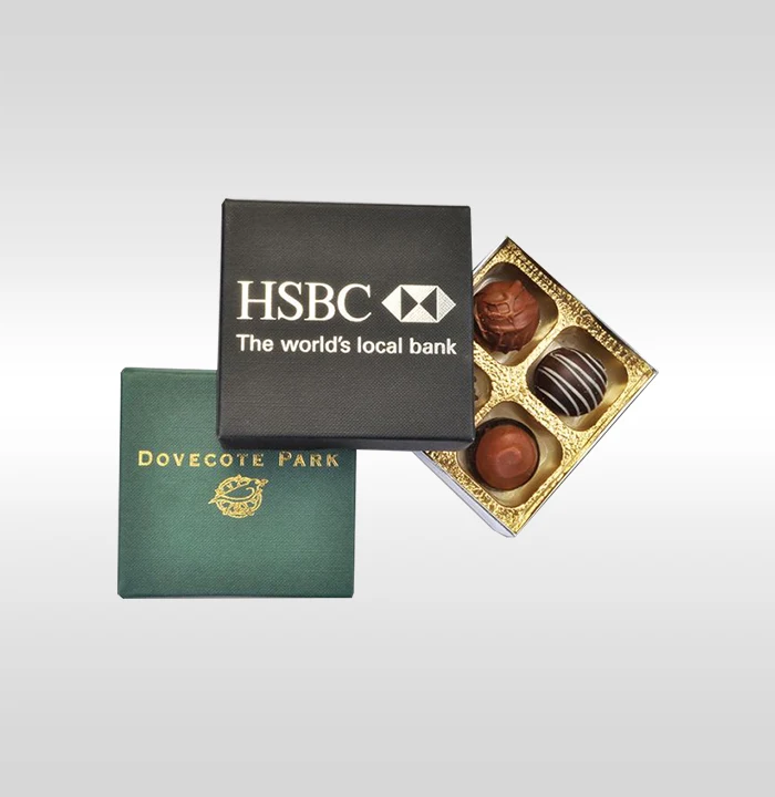 Black Woven Chocolate Telescopic Boxes 8