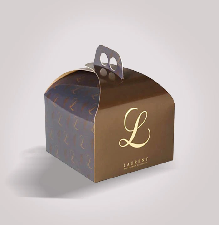 Metallic Gold Cake Boxes 1