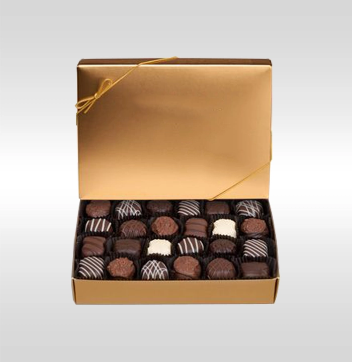 Brown Chocolate Overlapping Lid Box