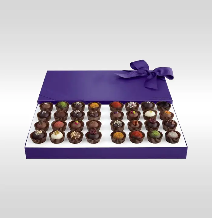 Brown Chocolate Overlapping Lid Box