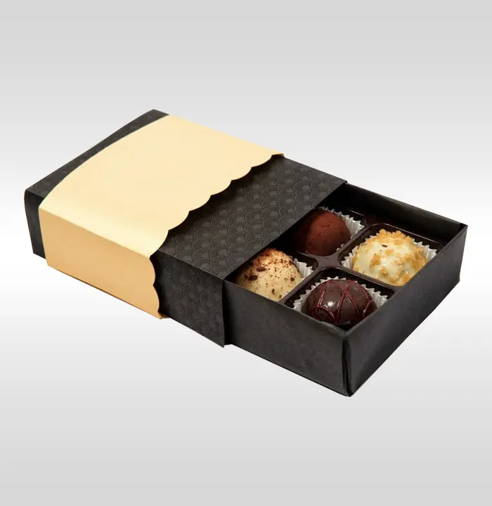 Brown Chocolate Overlapping Lid Box